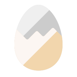 huevo duro icono