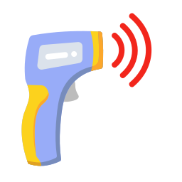 Thermometer gun icon