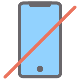 No smartphones icon