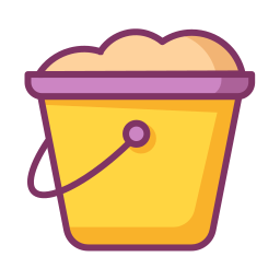 Sand bucket icon