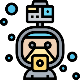 Diving mask icon