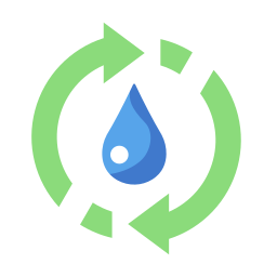 wasser recyceln icon