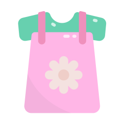 Girl cloth icon