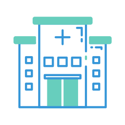 Hospital building icon