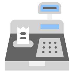 Cashier machine icon