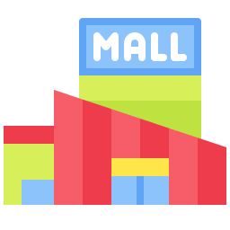 Shopping mall icon