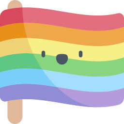 Rainbow flag icon