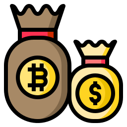 bolsas de dinero icono