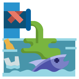 Water pollution icon