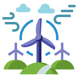 Wind energy icon