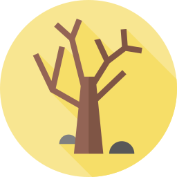albero secco icona