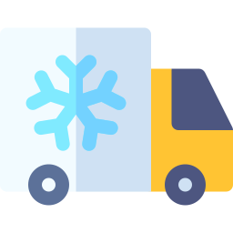 Freezer truck icon