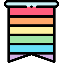 Rainbow flag icon