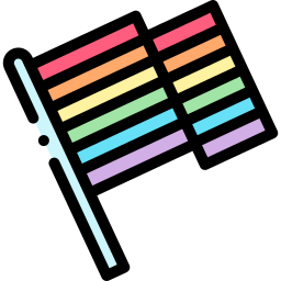 Rainbow flag icon