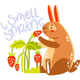 Rabbit sticker