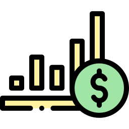 gráfico de barras Ícone