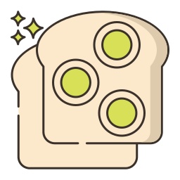 Banana bread icon