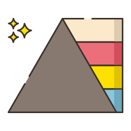 forma triangular icono
