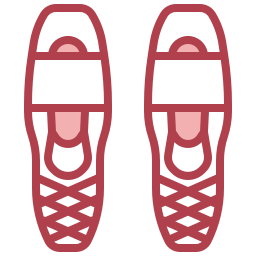 scarpe da neve icona
