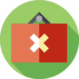 Closed sign icon