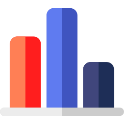 gráfico de barras Ícone