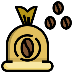 Кофейные зерна иконка