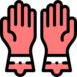 Cleaning gloves icon