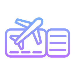 Plane ticket icon