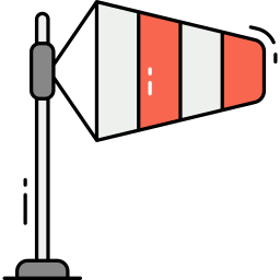 Wind sign icon