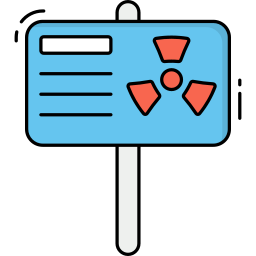 Nuclear sign icon