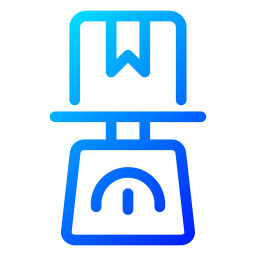 Parcel weight icon