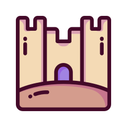 Sand castle icon