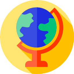 Earth globe icon