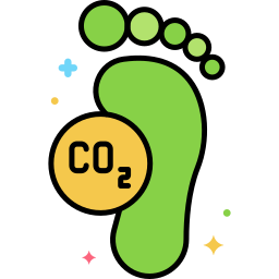 Carbon footprint icon