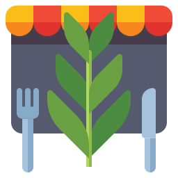 vegetarisches restaurant icon