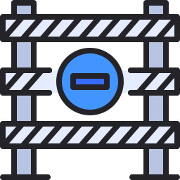 Road block icon