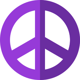 Peace symbol icon