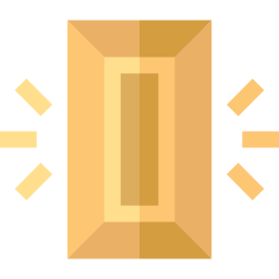 barra de oro icono