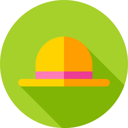 sombrero para el sol icono