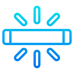 lumière fluorescente Icône