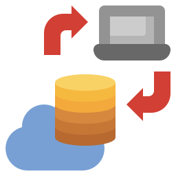 transferencia de datos icono