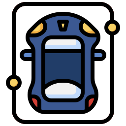 Driverless car icon