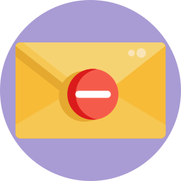 bloqueador de correo electrónico icono