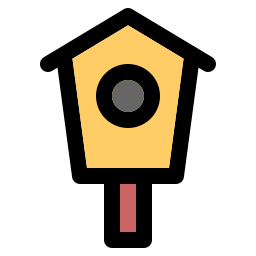 Bird house icon