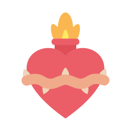 Sacred heart icon