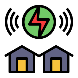 Electric home icon