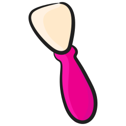 blush borstel icoon