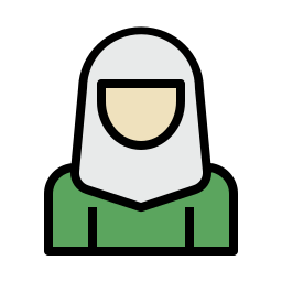 Moslem woman icon