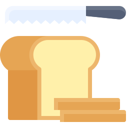Bread knife icon