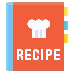 libro de recetas icono